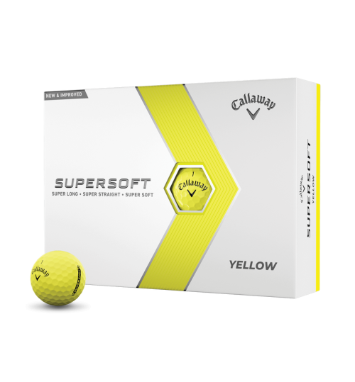 Callaway SuperSoft Golf Balls Yellow